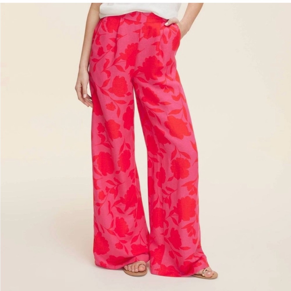 Kate Spade x Target Pink Wide-Leg Linen Pants NWT